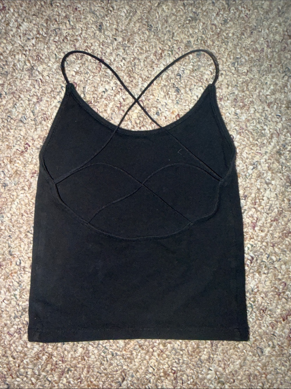 American Eagle Black Crisscross Back Top | Size Small | Super Comfy - Picture 2 of 4